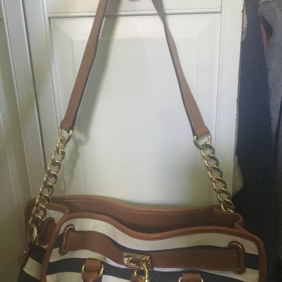 Michael Kors striped Hamilton tote - Picture 2 of 8